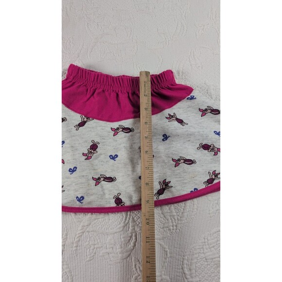 Vintage Winnie the Pooh Pink Piglet Cute Tiered Skirt Girls 3T 00s Kawaii Play - Picture 5 of 6